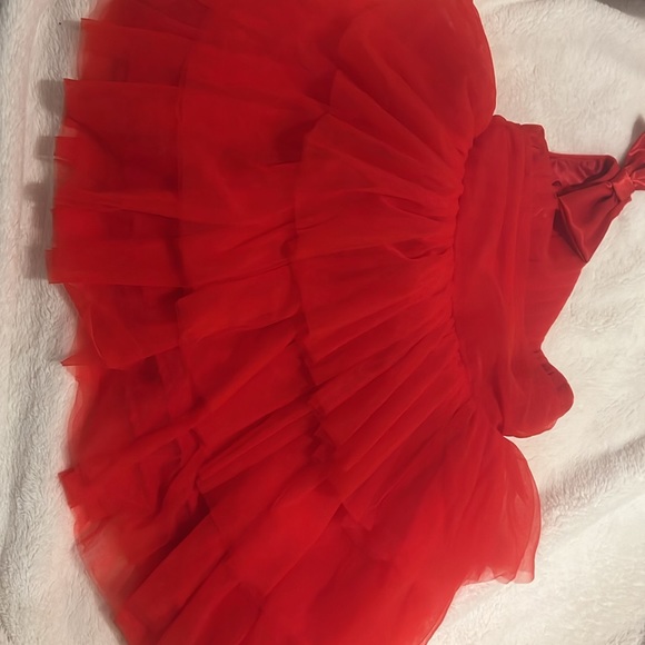 Red ruffle dress - Picture 3 of 5